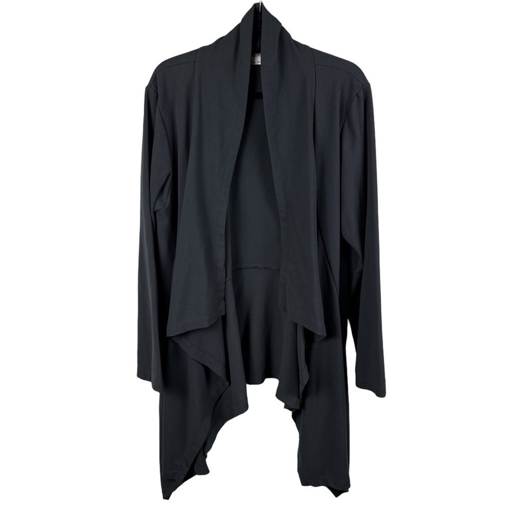 Bryn Walker Kai Jacket Navy Blue sz XL Drapey Flowy Open Cardigan Quiet Luxury